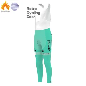 2017 Enel  Bianchi Fleece Cycling Bib Pants