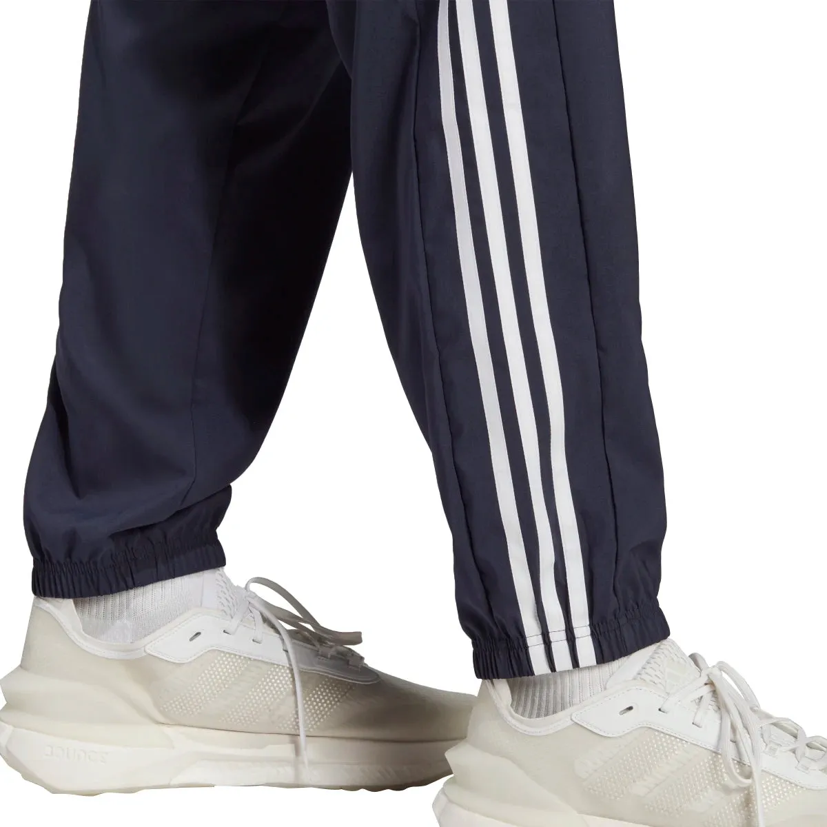 adidas Men's Aeroready Essentials Elasticated Cuff Woven 3-Stripes Pants (Tall)