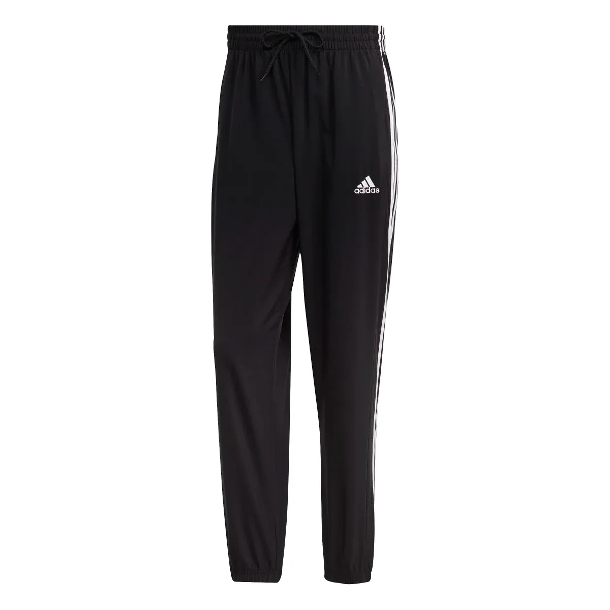 adidas Men's Aeroready Essentials Elasticated Cuff Woven 3-Stripes Pants (Tall)