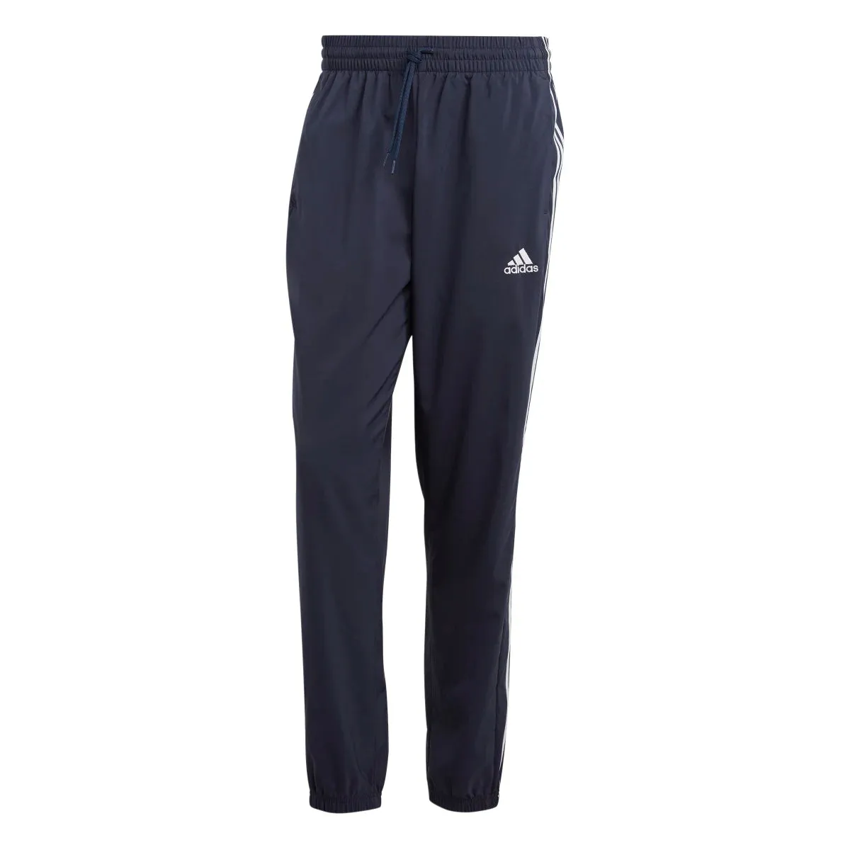 adidas Men's Aeroready Essentials Elasticated Cuff Woven 3-Stripes Pants (Tall)