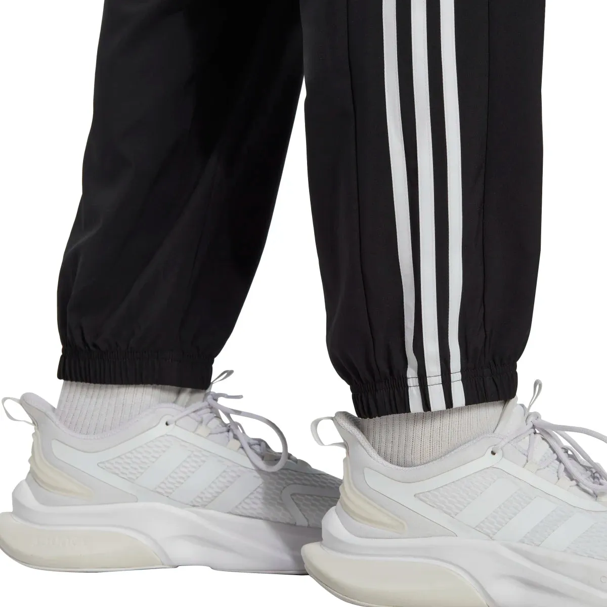 adidas Men's Aeroready Essentials Elasticated Cuff Woven 3-Stripes Pants (Tall)