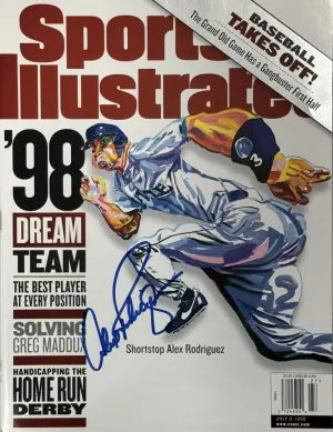 Alex Rodriguez Signed Sports Illustrated 7/6/1998 Issue (JSA)