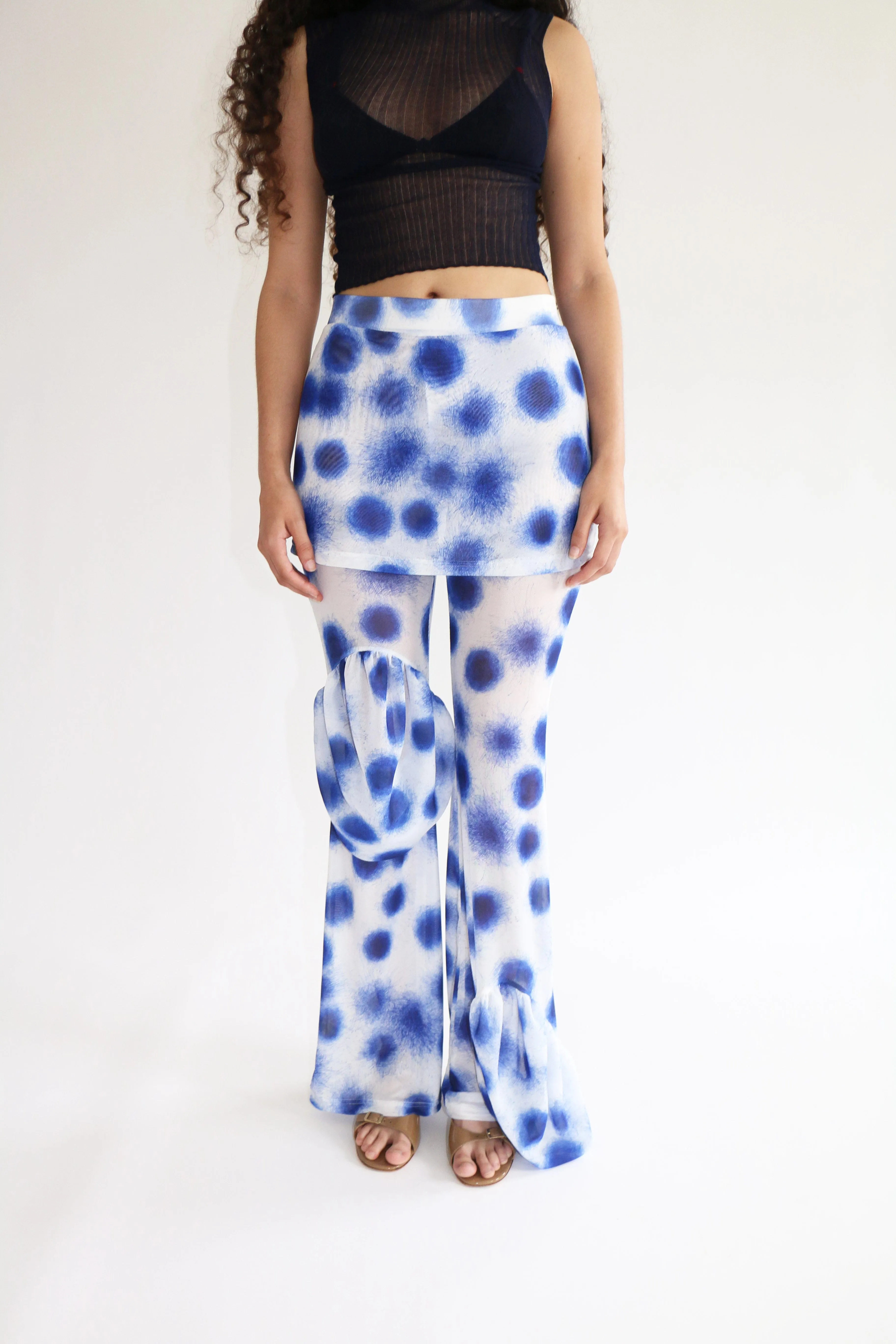 Ballpoint Circles Mesh Trousers