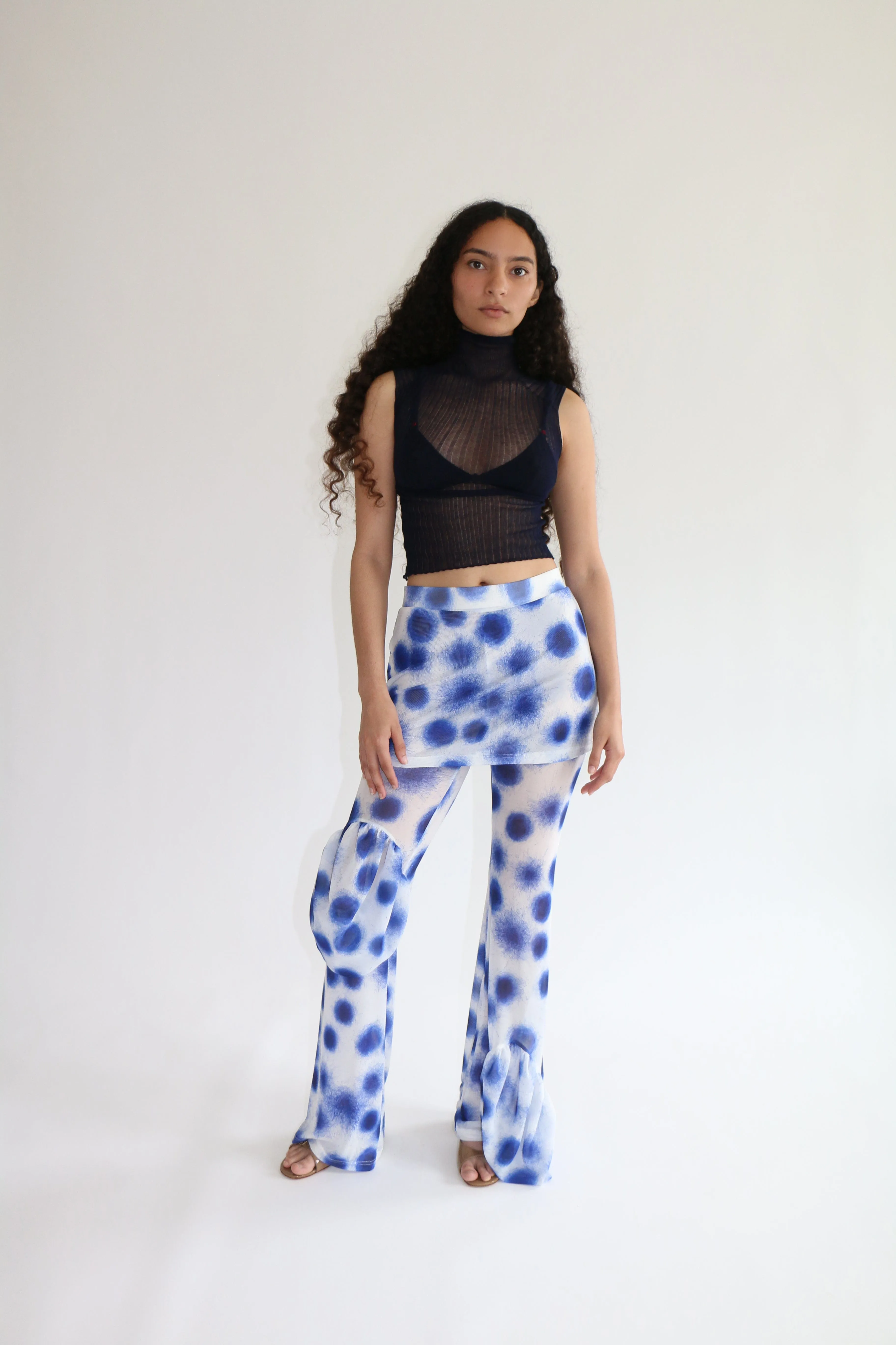 Ballpoint Circles Mesh Trousers