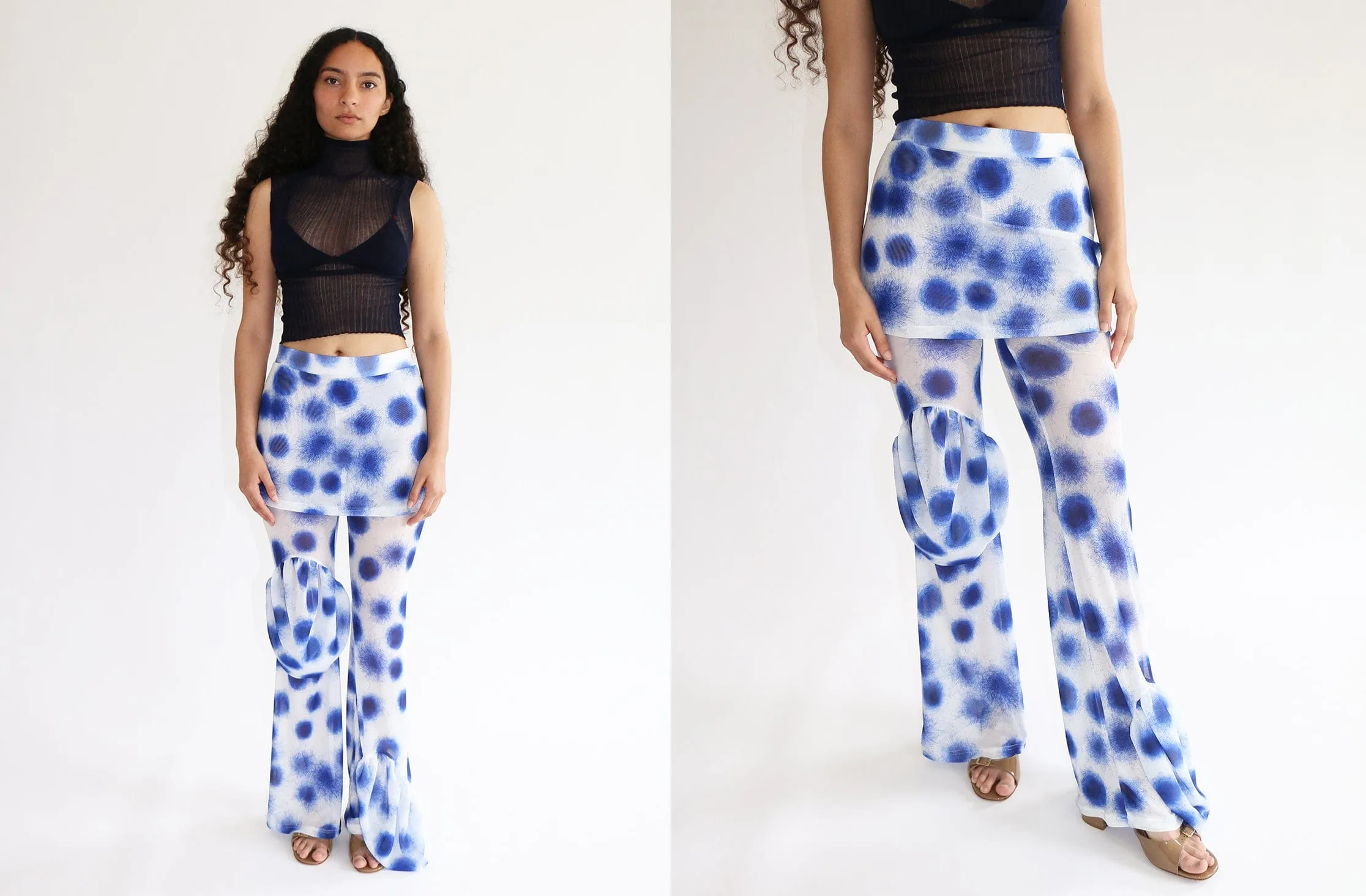 Ballpoint Circles Mesh Trousers