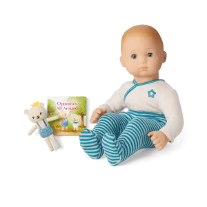 Bitty Baby® Doll #3 in Soft Blue   Bear Friend & Board Book