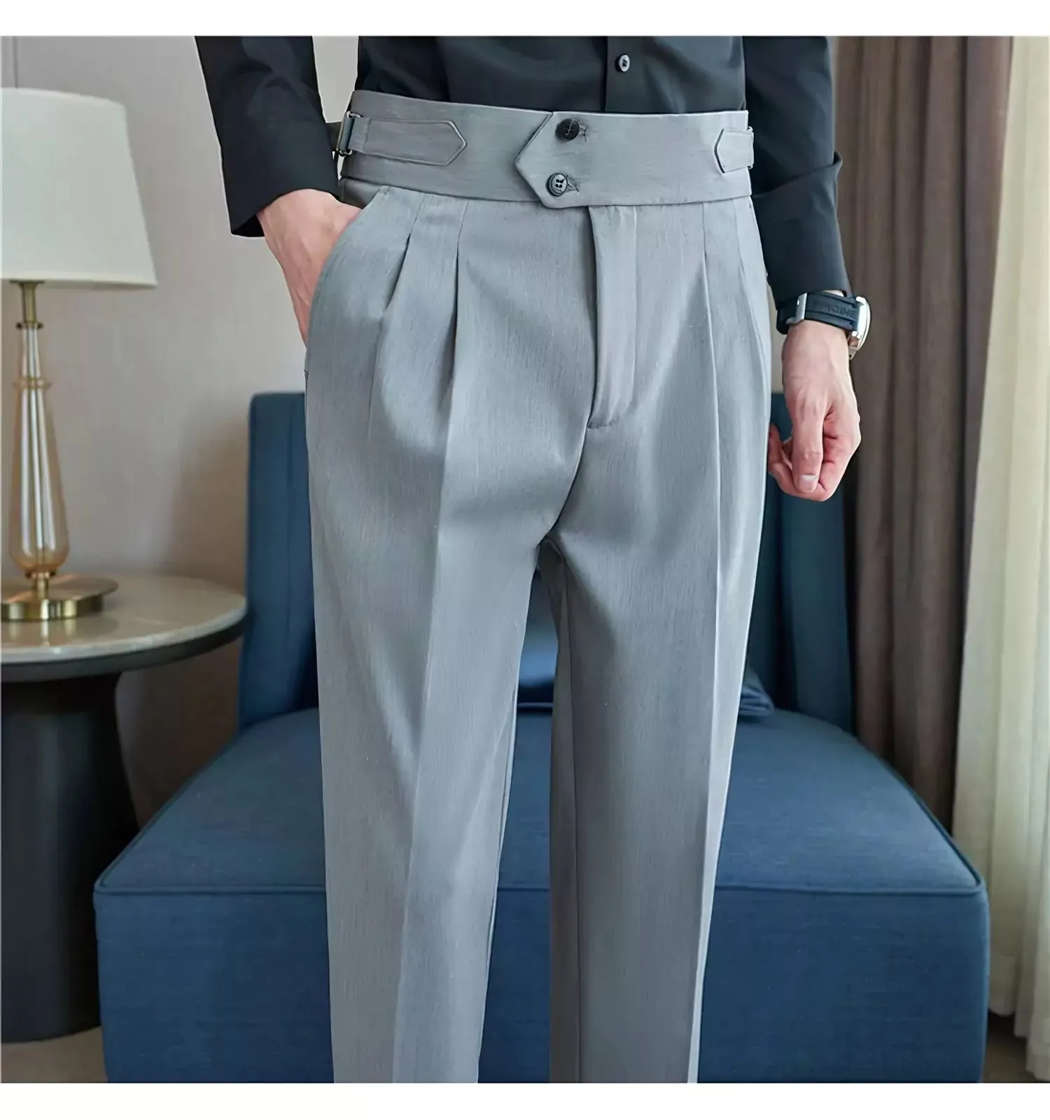 British Style Men's Dress Trousers