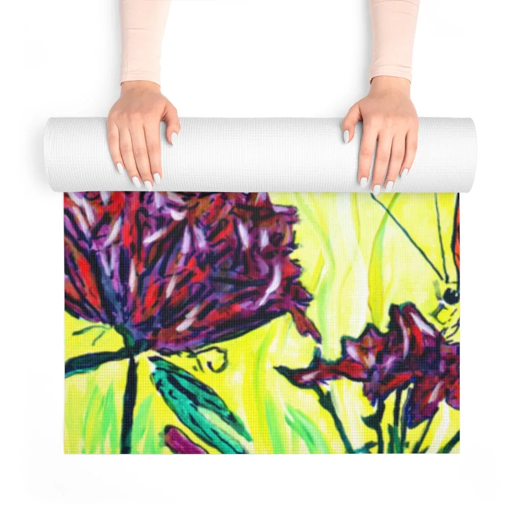 Butterflies Foam Yoga Mat