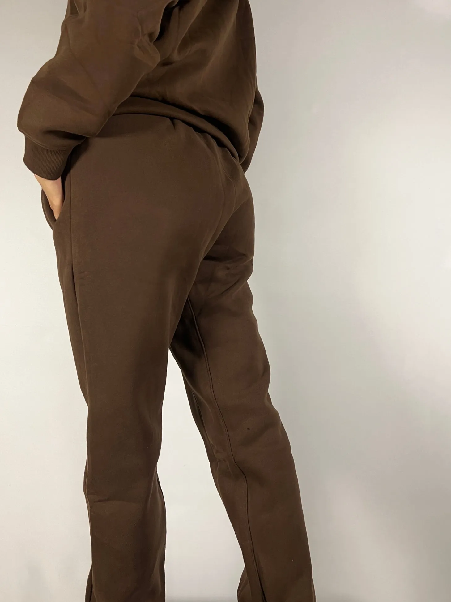 Chocolate Brown Thick Oversized Sweatpants