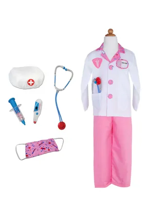 Doctor Costume, Pink (Size 5-6)