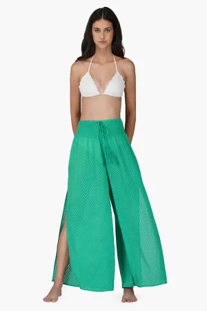 Emerald Chevron Pants