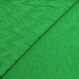 Maille fine polyester ondulations vert