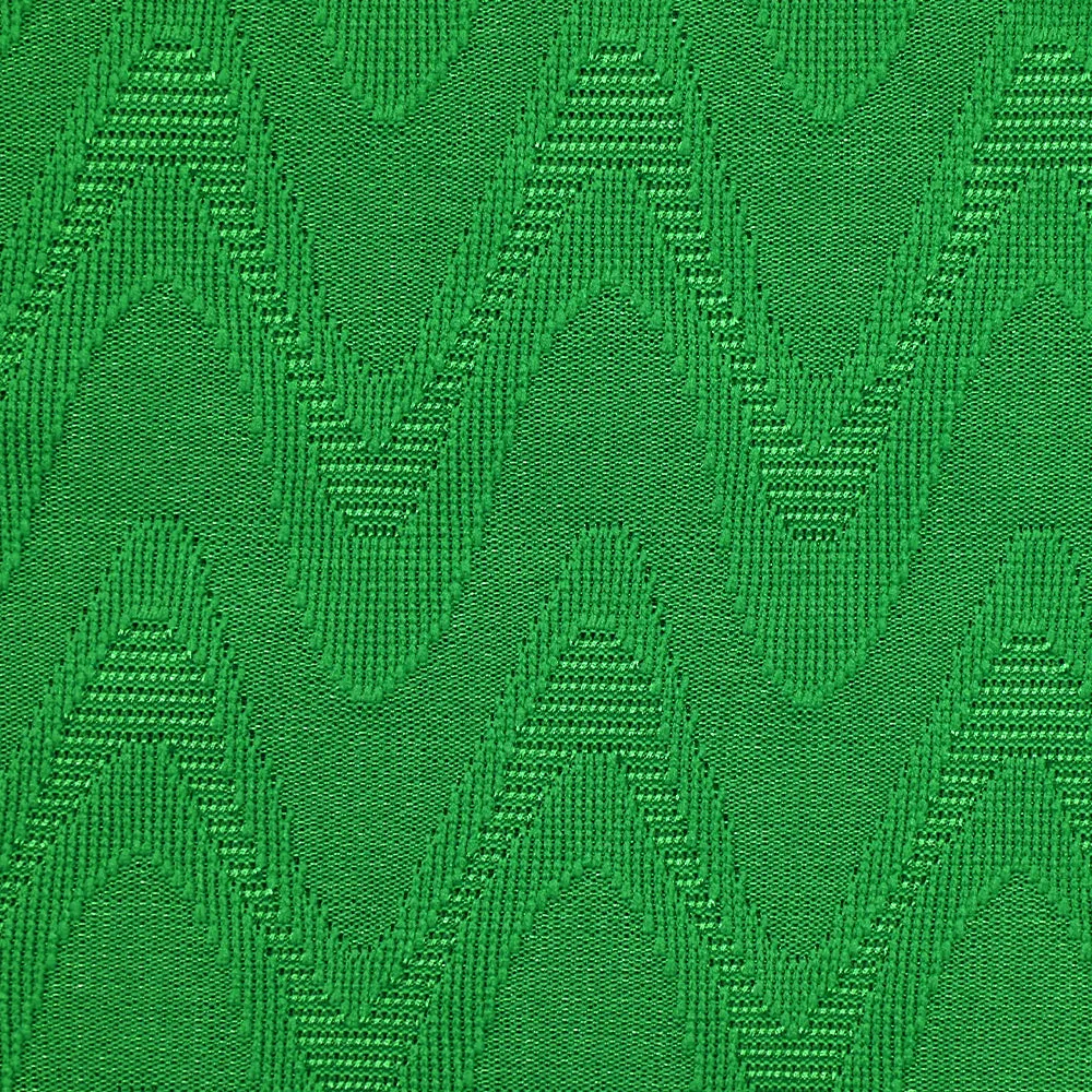 Maille fine polyester ondulations vert