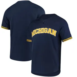 Michigan Wolverines Customizable College Style Baseball Jersey - 2 Styles Available