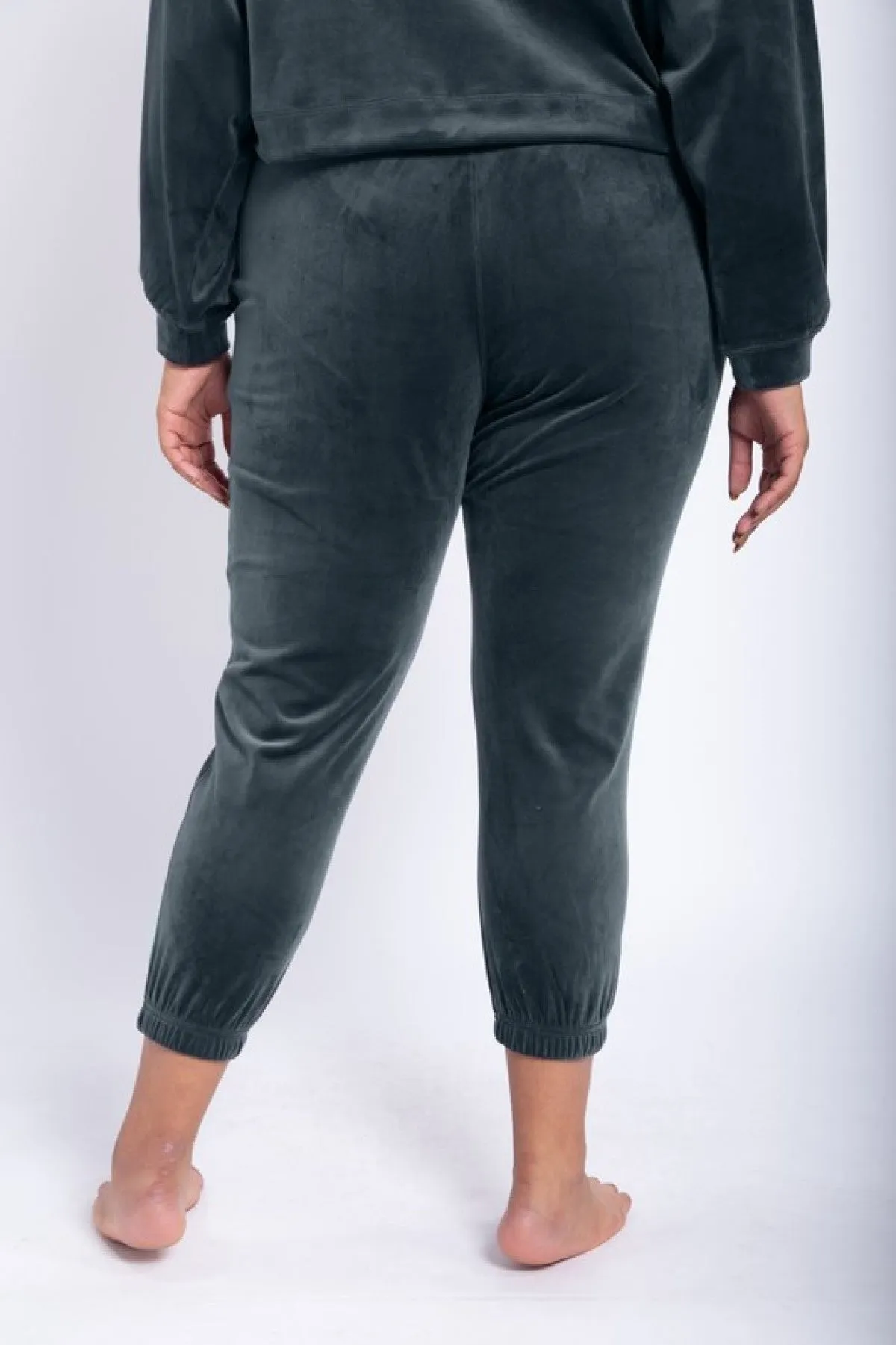 Mono B "Cloud Comfort Joggers"Velour Joggers With Drawstring Waist