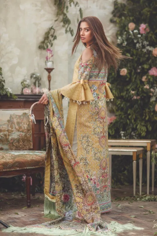 Noor by Saadia Asad Luxury Lawn 2018 – 09 Sunshine