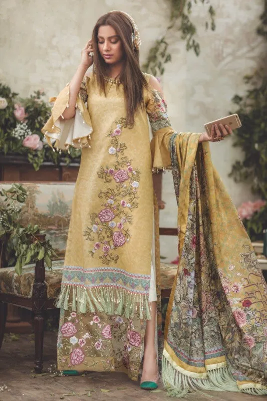 Noor by Saadia Asad Luxury Lawn 2018 – 09 Sunshine