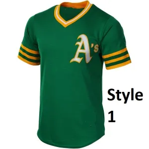 Oakland Athletics Customizable Pro Style Baseball Jersey - 8 Styles Available