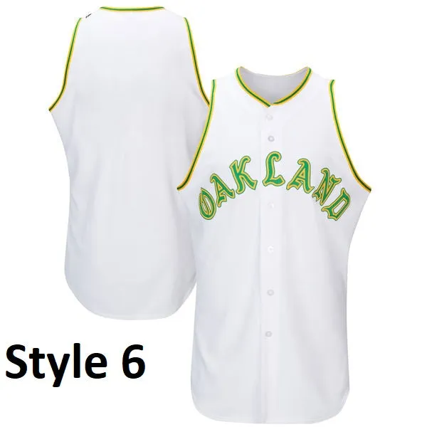 Oakland Athletics Customizable Pro Style Baseball Jersey - 8 Styles Available