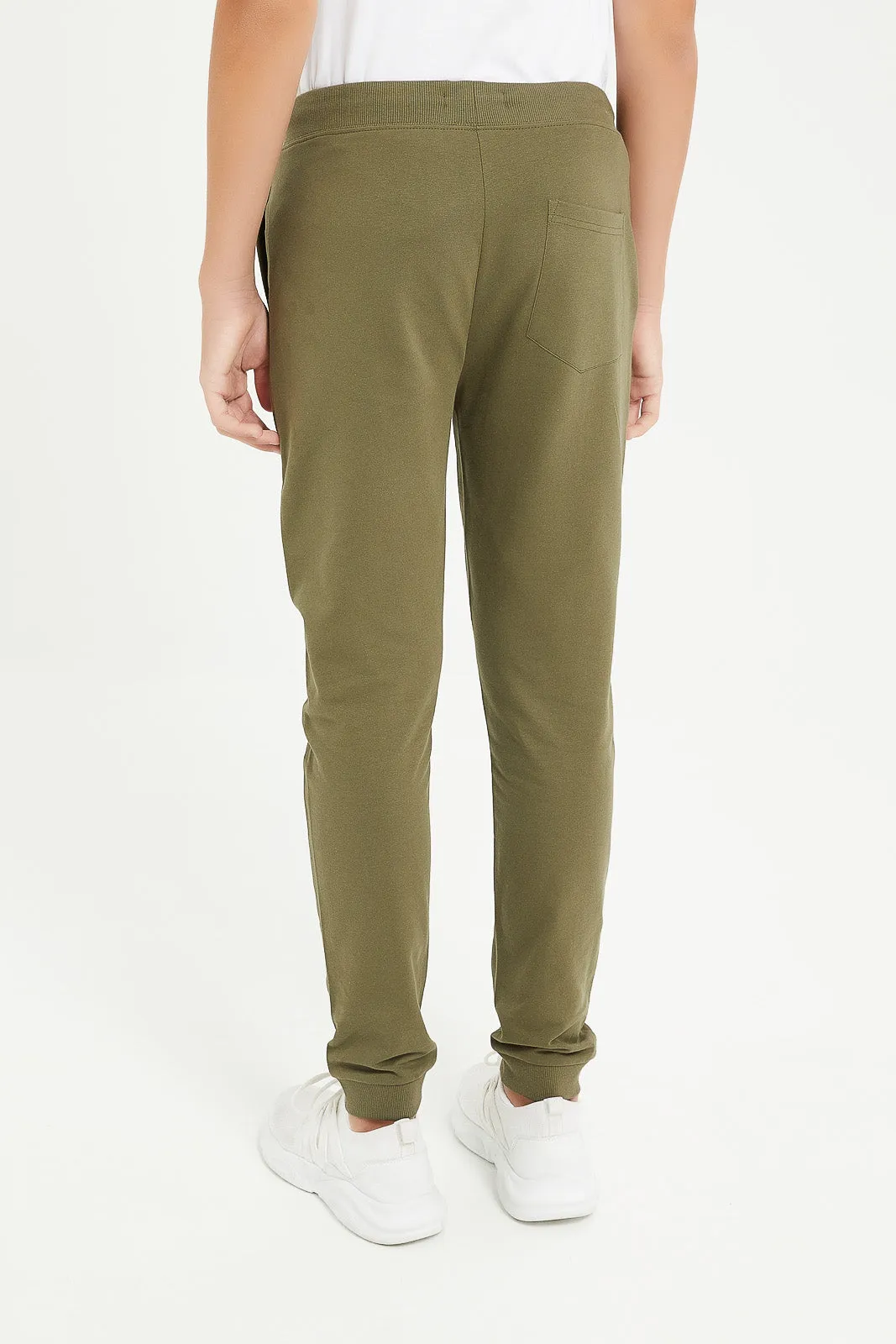 Senior Boys Olive Table Active Pants