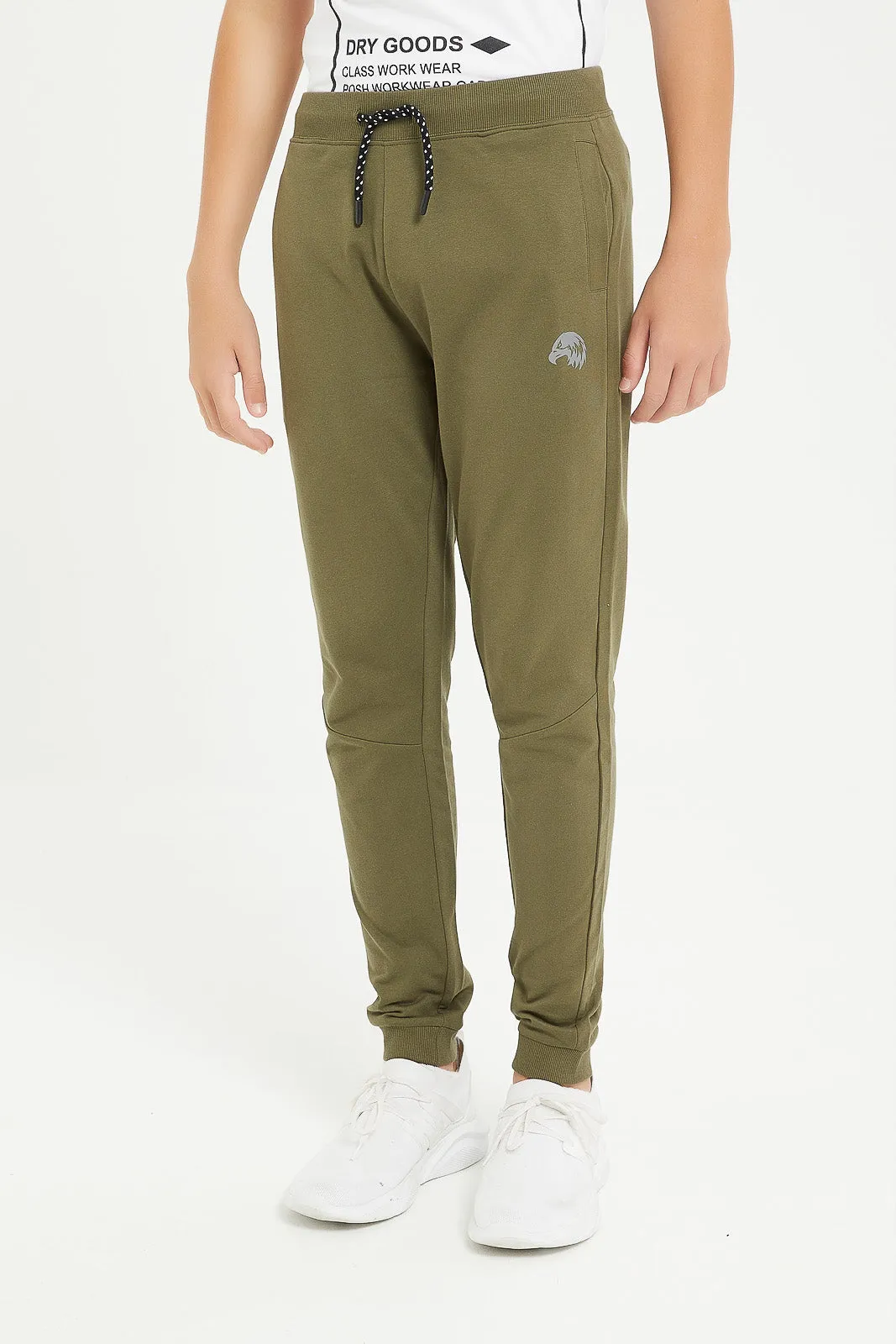 Senior Boys Olive Table Active Pants