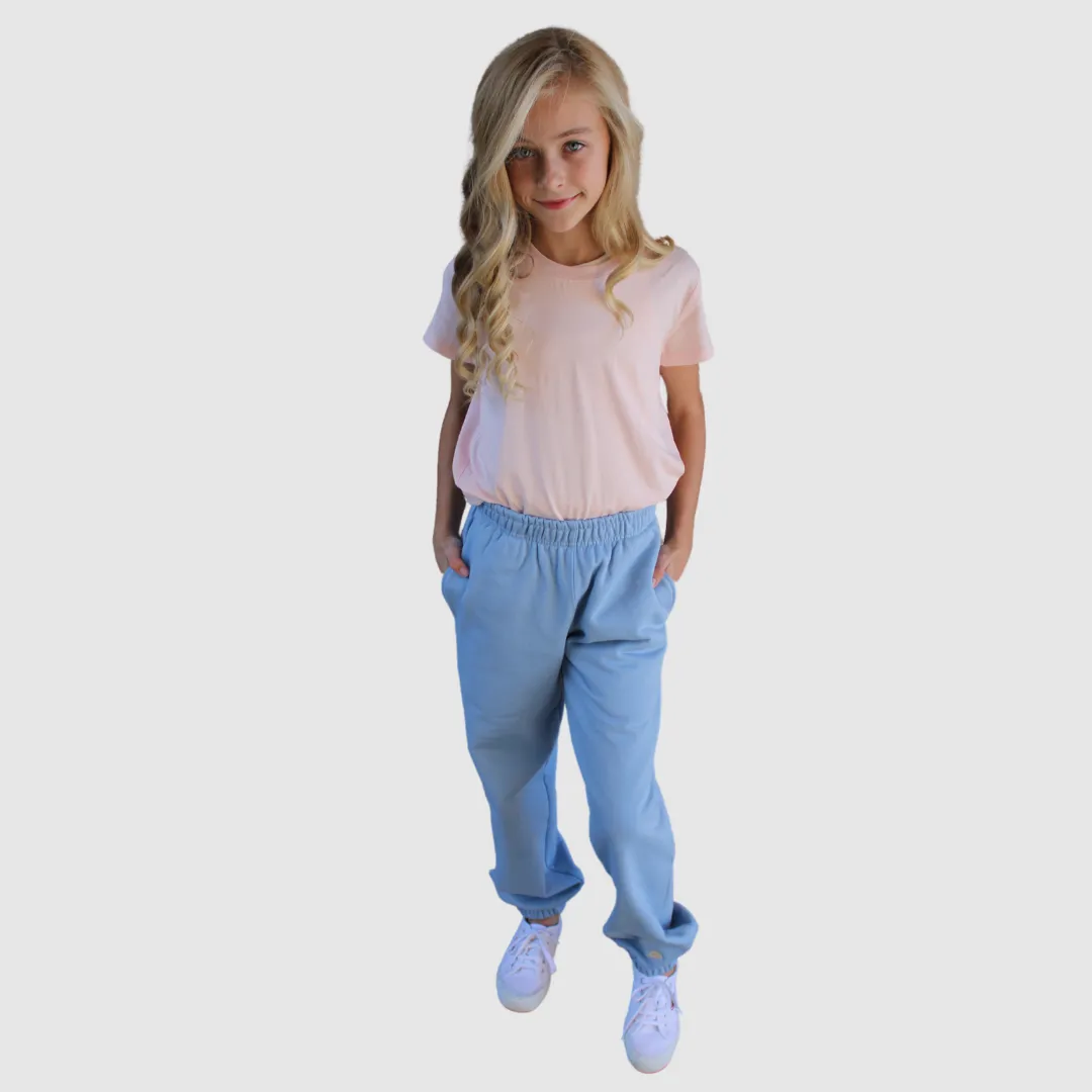 SYDNEY SWEATPANTS IN SOFT CHAMBRAY BLUE