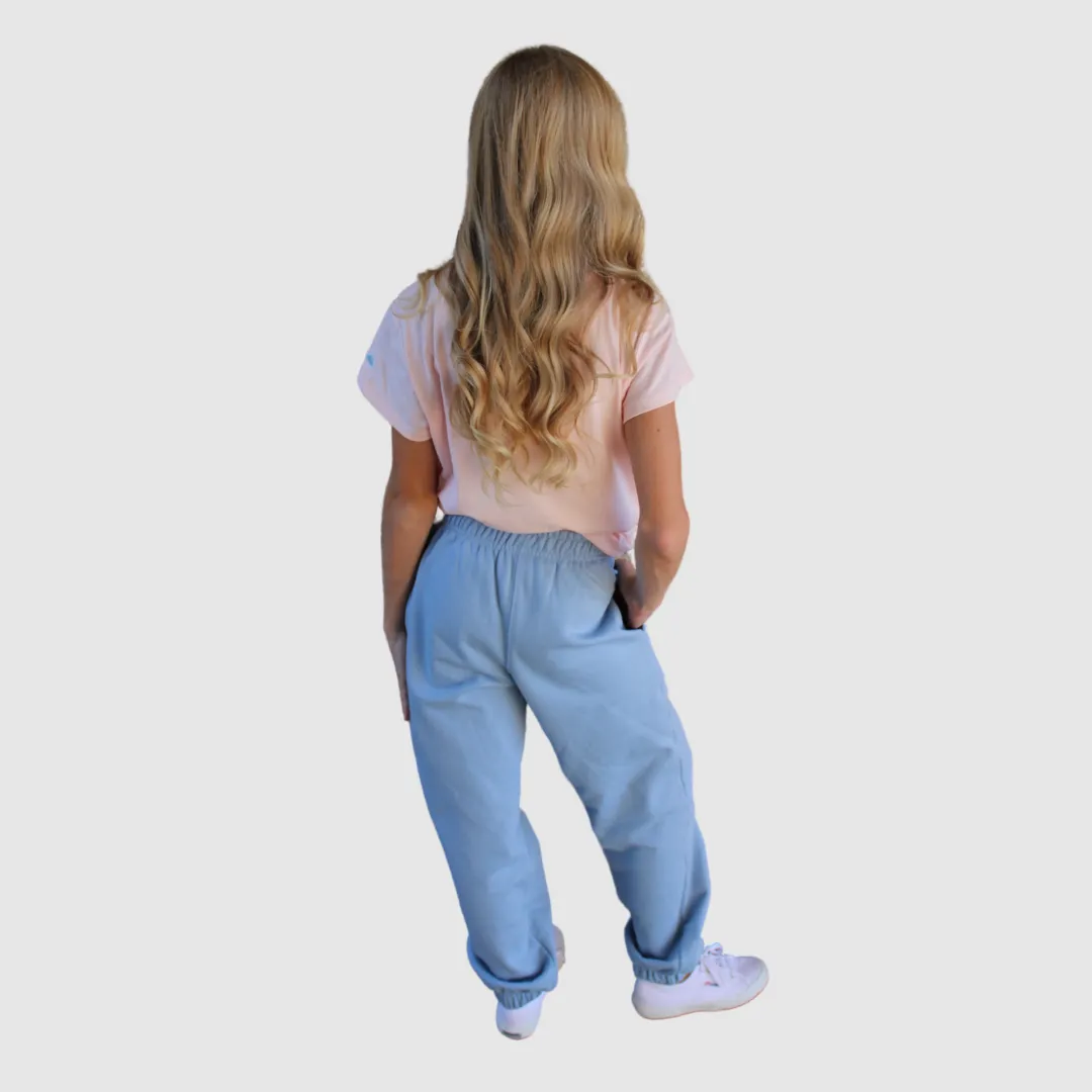 SYDNEY SWEATPANTS IN SOFT CHAMBRAY BLUE