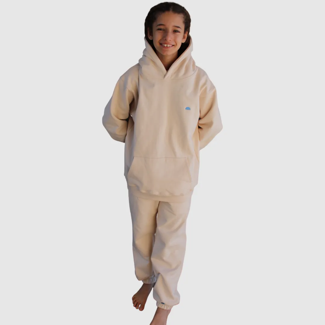 SYDNEY SWEATPANTS SET IN WARM TAPIOCA