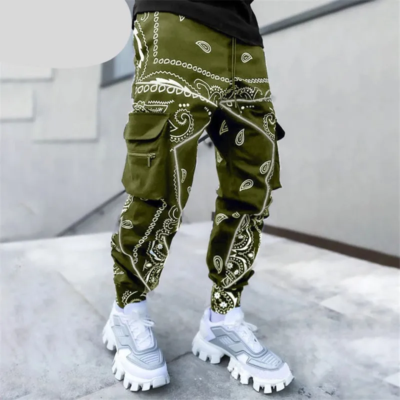 TEEK - Bandana Print Cargo Pants